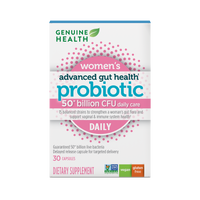 Genuine Health women's daily probiotic 50 billion |30 capsules