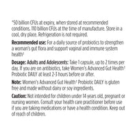 women's daily probiotic | 50 billion