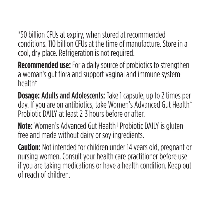 women's daily probiotic | 50 billion