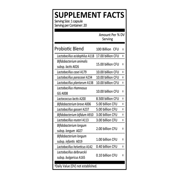 re-balancing probiotic | 100 billion