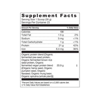 fermented organic vegan protein | unflavored