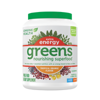 Genuine Health greens extra energy orange flavor |399g