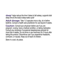 label Genuine Health's deep sleep products recommended use and warnings