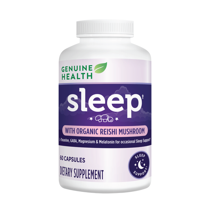 Genuine Health's deep sleep product showing the front label