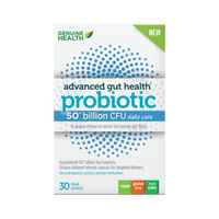 Genuine Health's advanced gut health probiotic 50 billion CFU front image