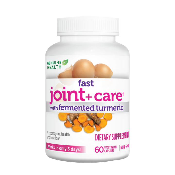 Genuine Health's fast joint care with fermented turmeric front image