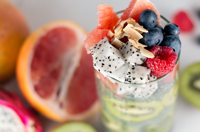 Fruity Green Chia Pudding