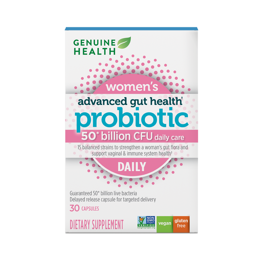 Genuine Health women's daily probiotic 50 billion |30 capsules