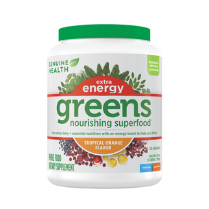 Genuine Health greens extra energy orange flavor |399g